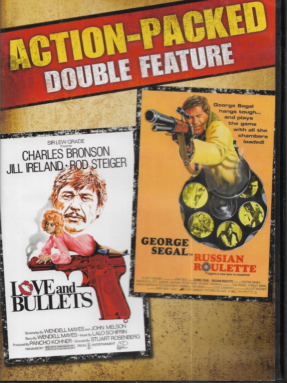 Action Packed Double Feature DVD: Love and Bullets & Russian Roulette